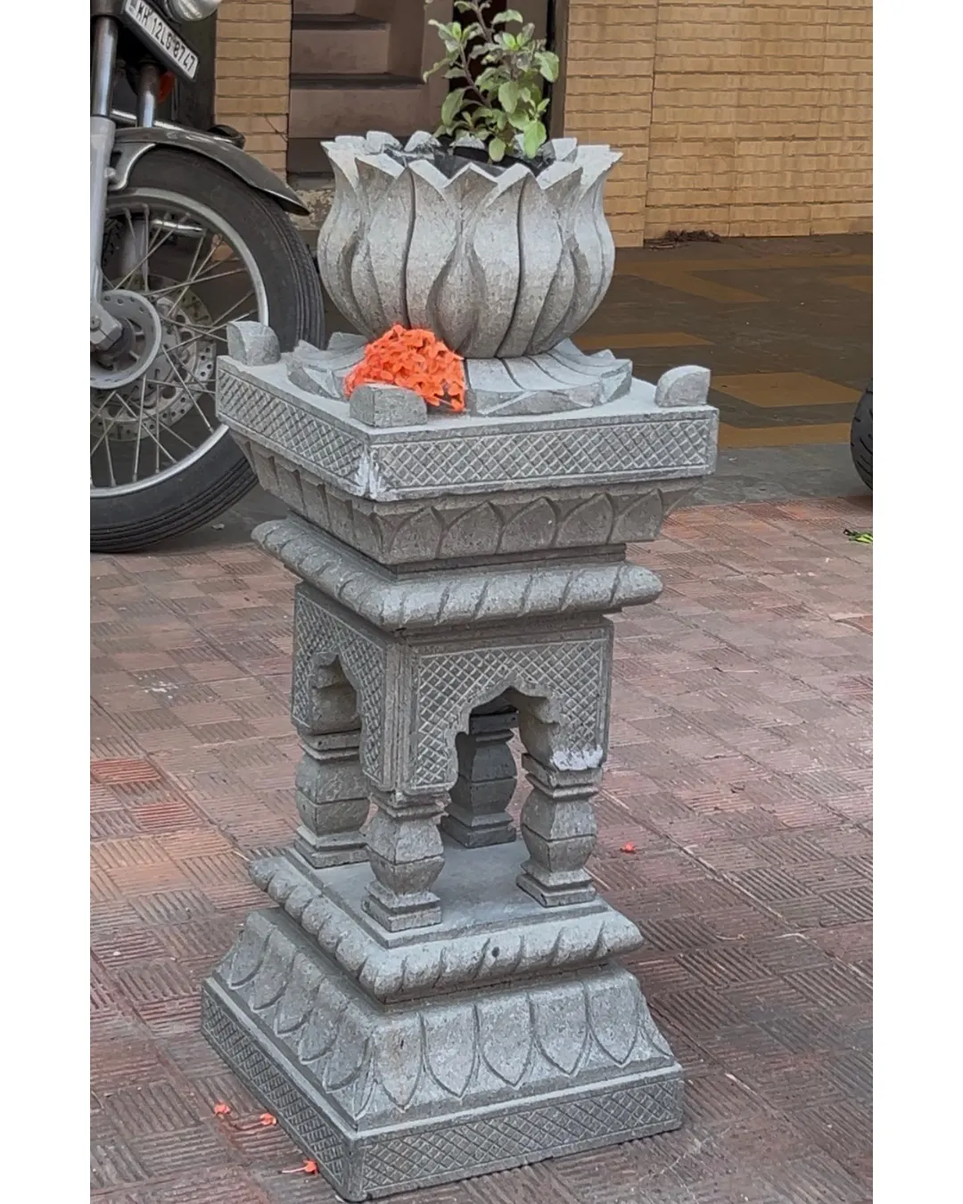 Regular black stone Tulsi Vrindavan