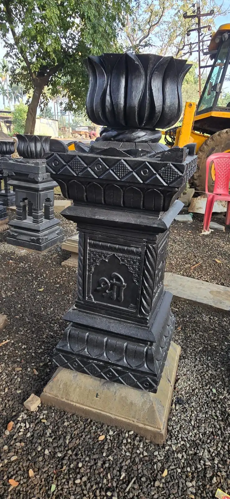 traditional Tulsi katta stone carving