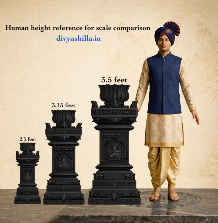 Tulsi Vrindavan size comparison